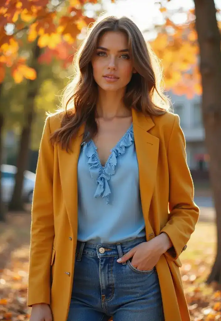 12 Herbst Farben, Die Dein Outfit 2025 Aufpeppen Werden! - 6. Himmelblau