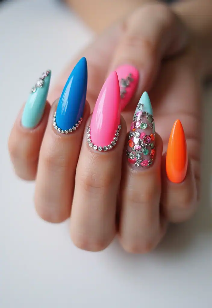 12 Nail Shapes to Rock This Summer 2025 (You Won't Believe How Good #3 Looks!) - 3. Stiletto: Fierce and Fashionable