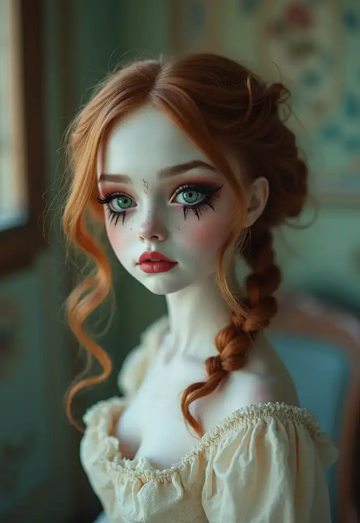 14 Halloween Makeup Ideas for 2025 That Will Make You the Star of the Night! - 3. Creepy Doll