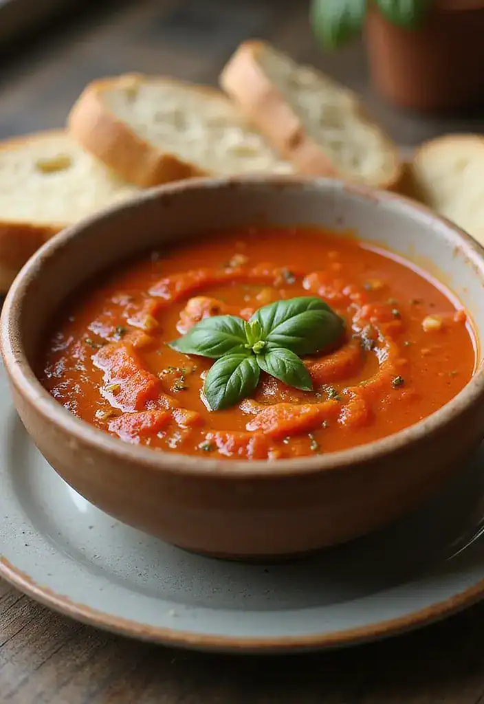 14 Schnelle Abendessen, die Ihre Familie Begeistern Werden! - 13. Tomatensuppe mit Basilikum