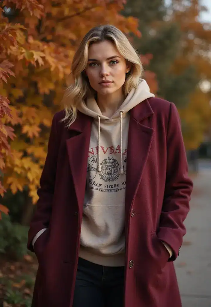 15 Layering Tricks with Coats That’ll Keep You Warm and Stylish This Autumn! - 6. The Power of the Hoodie