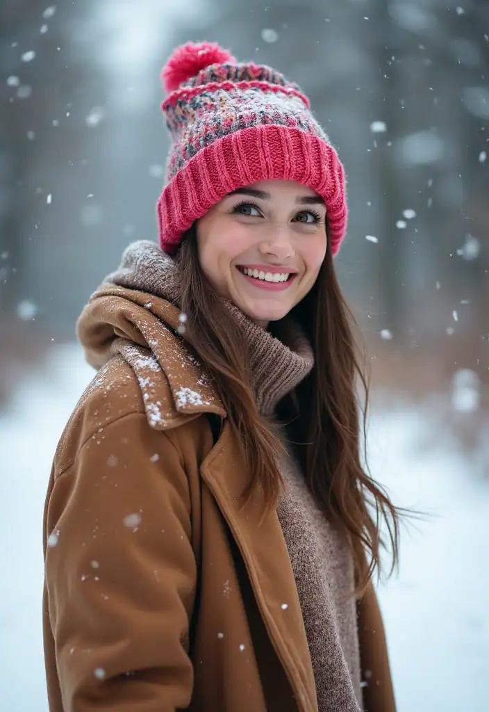 15 Trendy Winter Fashion Outfits That'll Keep You Cozy and Chic All Season! - 12. Colorful Beanies
