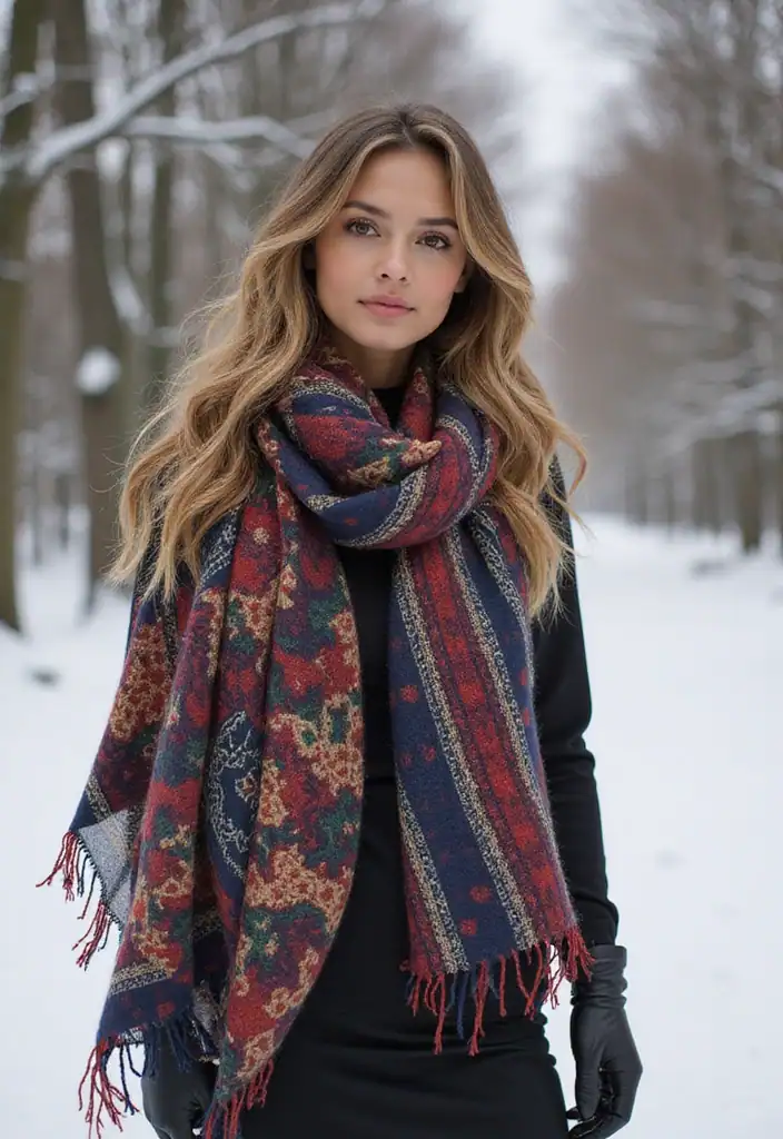 15 Trendy Winter Fashion Outfits That'll Keep You Cozy and Chic All Season! - 4. Statement Scarves