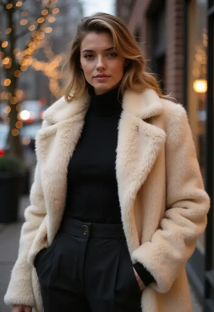 15 Trendy Winter Fashion Outfits That'll Keep You Cozy and Chic All Season! - 5. Faux Fur Coats