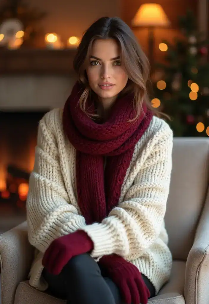 15 Winteroutfits, die dich stylisch warm halten - 4. Layering mit Strickjacken