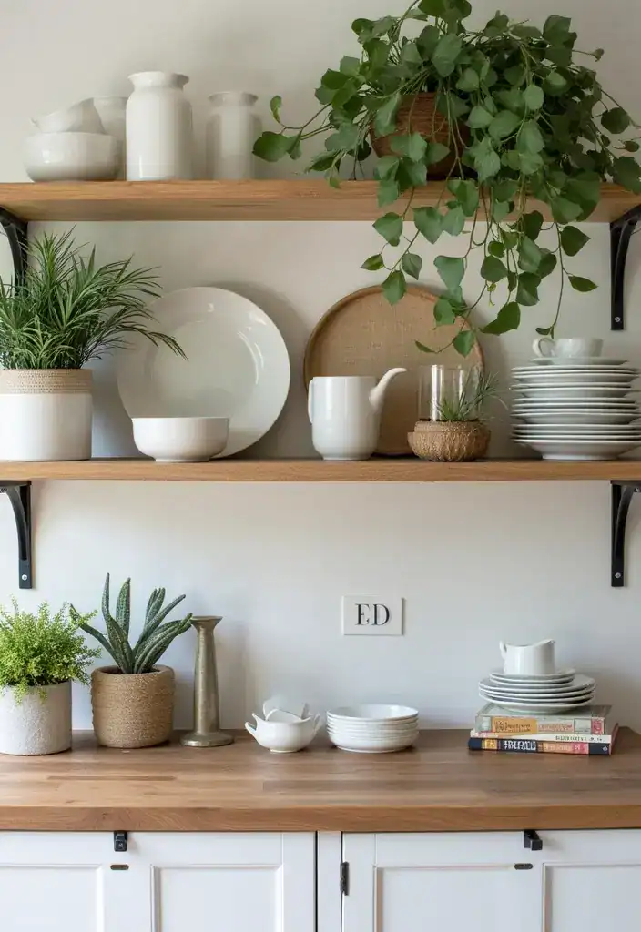 16 Kitchen Decor Tricks That Will Transform Your Space in Minutes! - 5. Stylish Open Shelving