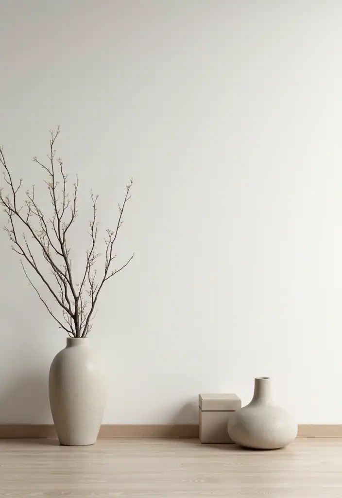 16 Minimalist Living Room Ideas That Will Clear Your Mind and Clutter! - 14. Minimal Accessories