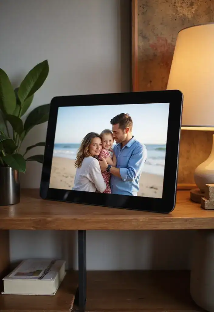 19 Sentimental Memory Gifts for Seniors That Will Bring Back Cherished Memories! - 18. Digital Frame Preloaded with Family Photos