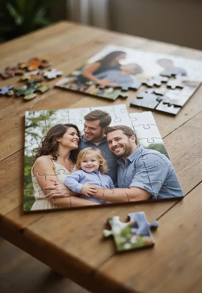 19 Sentimental Memory Gifts for Seniors That Will Bring Back Cherished Memories! - 5. Customized Puzzle from a Family Photo