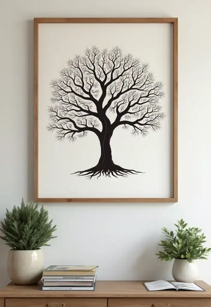 19 Sentimental Memory Gifts for Seniors That Will Bring Back Cherished Memories! - 7. Family Tree Artwork