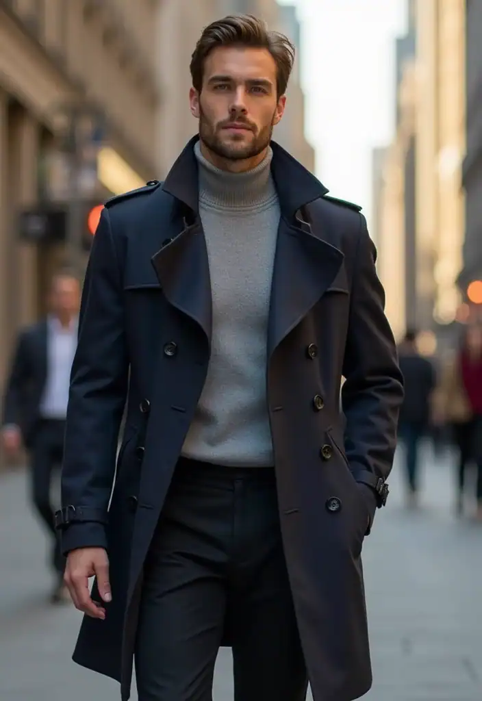 20 Coole Streetwear-Stile, die deinen Look sofort aufpeppen! - 13. Trenchcoats – Der edle Akzent