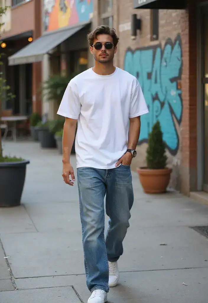 20 Coole Streetwear-Stile, die deinen Look sofort aufpeppen! - 2. Baggy Jeans – Die Rückkehr der 90er