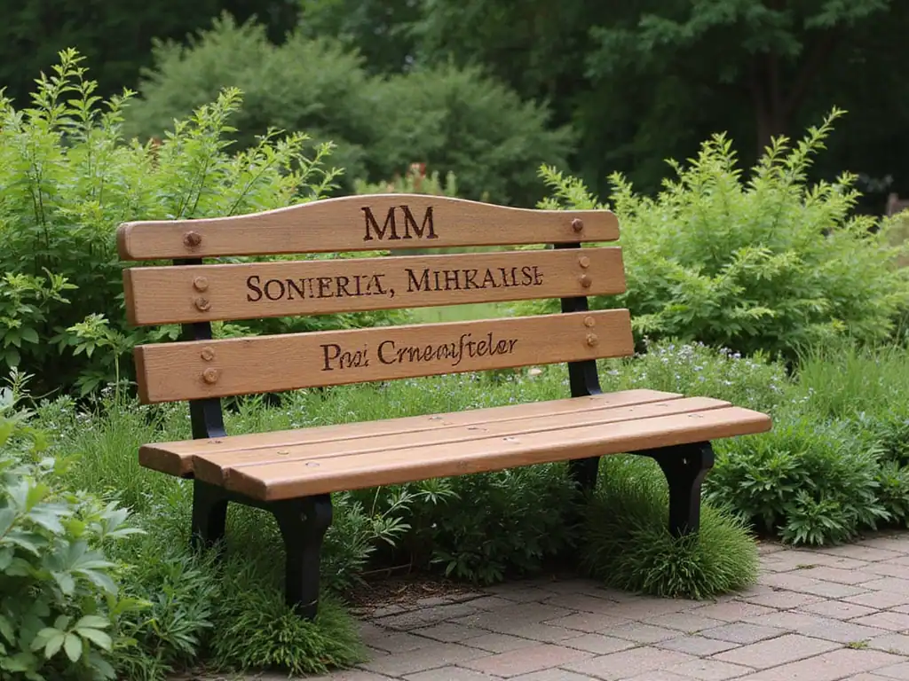 20 Einzigartige Personalisierte Hochzeitsgeschenke, Die Das Brautpaar Überwältigen Werden! - 11. Individuelle Gartenbank