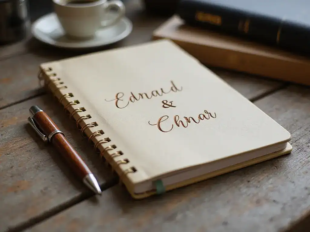 20 Einzigartige Personalisierte Hochzeitsgeschenke, Die Das Brautpaar Überwältigen Werden! - 14. Personalisiertes Notizbuch
