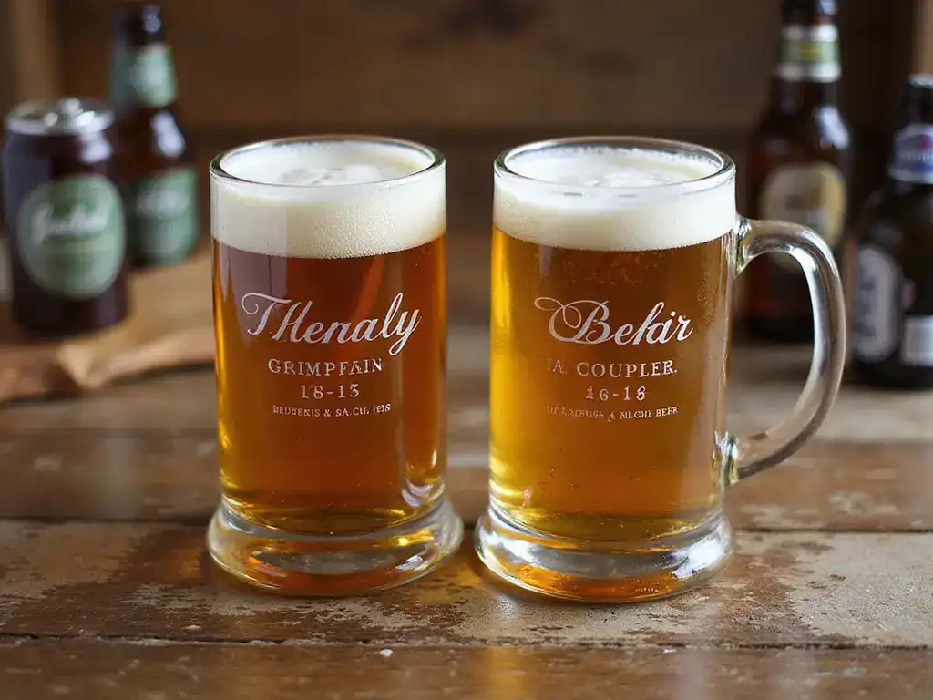 20 Einzigartige Personalisierte Hochzeitsgeschenke, Die Das Brautpaar Überwältigen Werden! - 17. Individuelle Bierkrüge