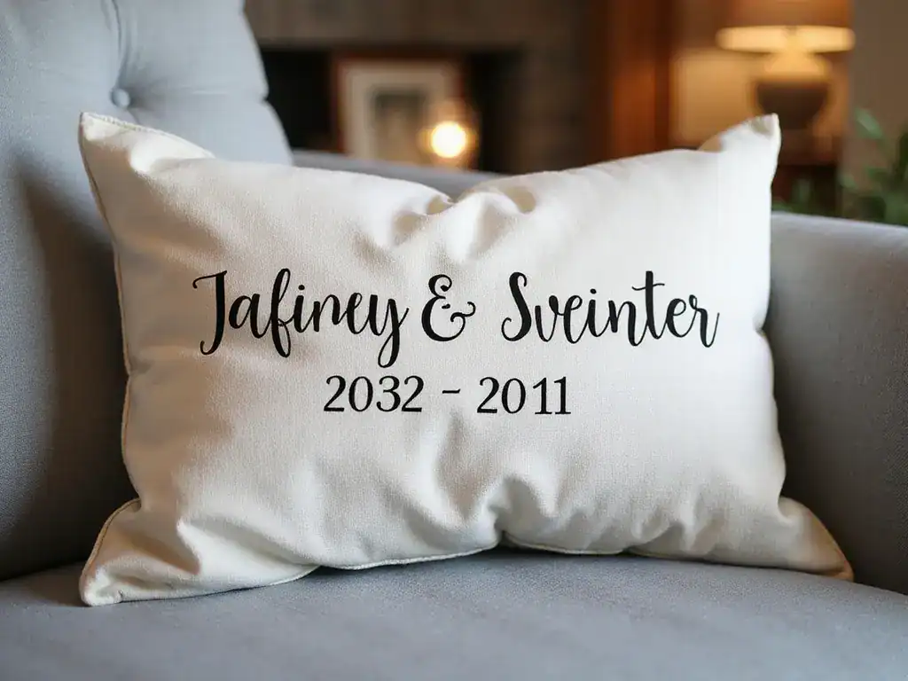 20 Einzigartige Personalisierte Hochzeitsgeschenke, Die Das Brautpaar Überwältigen Werden! - 4. Personalisierte Hochzeitskissen