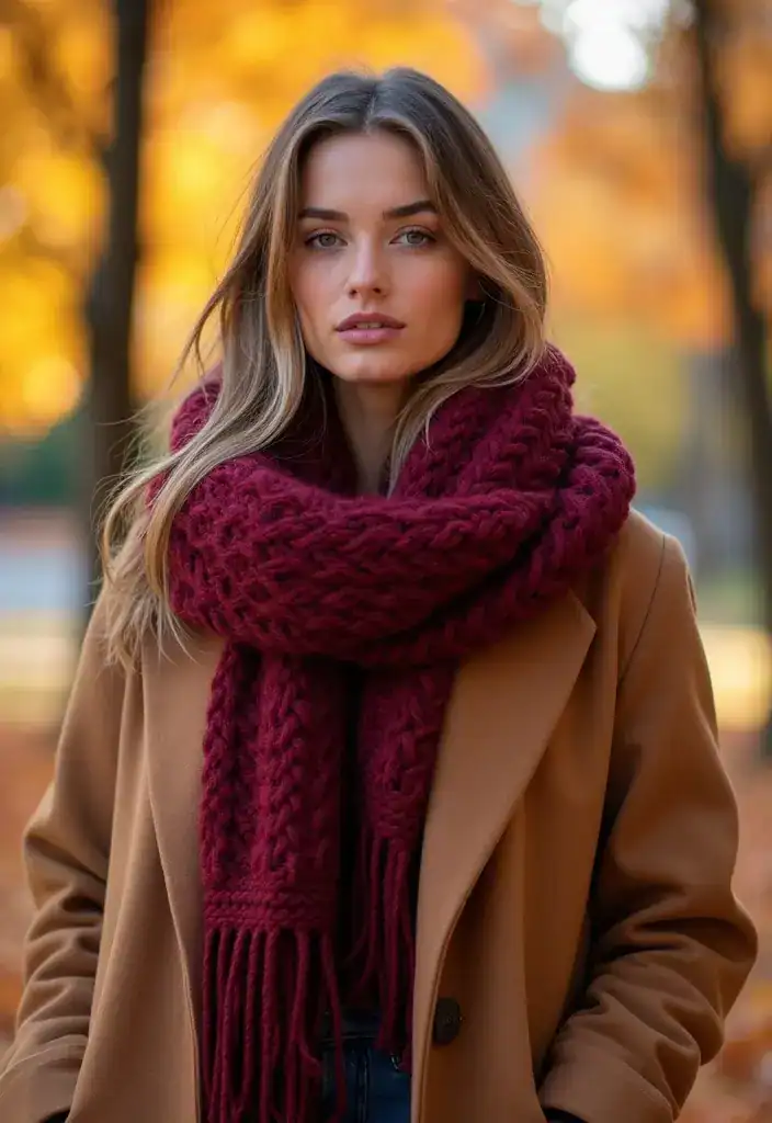 20 Trendy Fall Accessories for 2025 That’ll Take Your Outfit to the Next Level! - 1. Oversized Knit Scarves