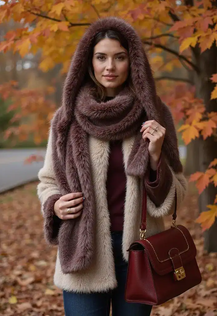 20 Trendy Fall Accessories for 2025 That’ll Take Your Outfit to the Next Level! - 18. Faux Fur Accessories