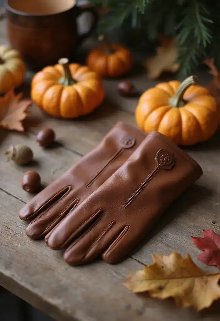 20 Trendy Fall Accessories for 2025 That’ll Take Your Outfit to the Next Level! - 5. Leather Gloves