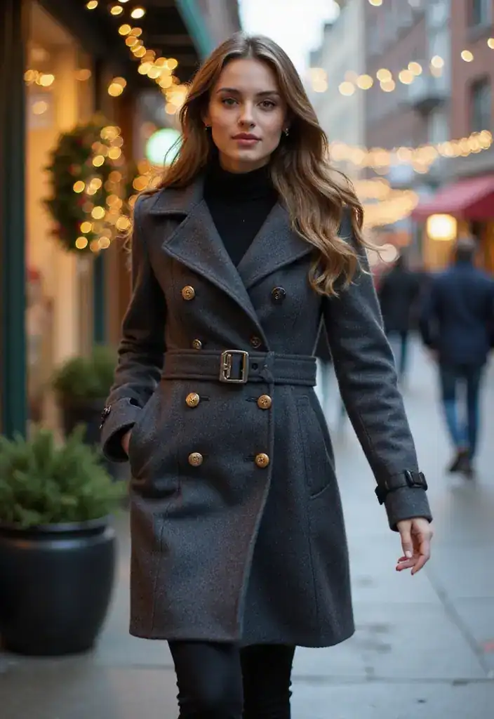 22 Trendy Winter Coats for Women - 8. Peacoats with a Twist