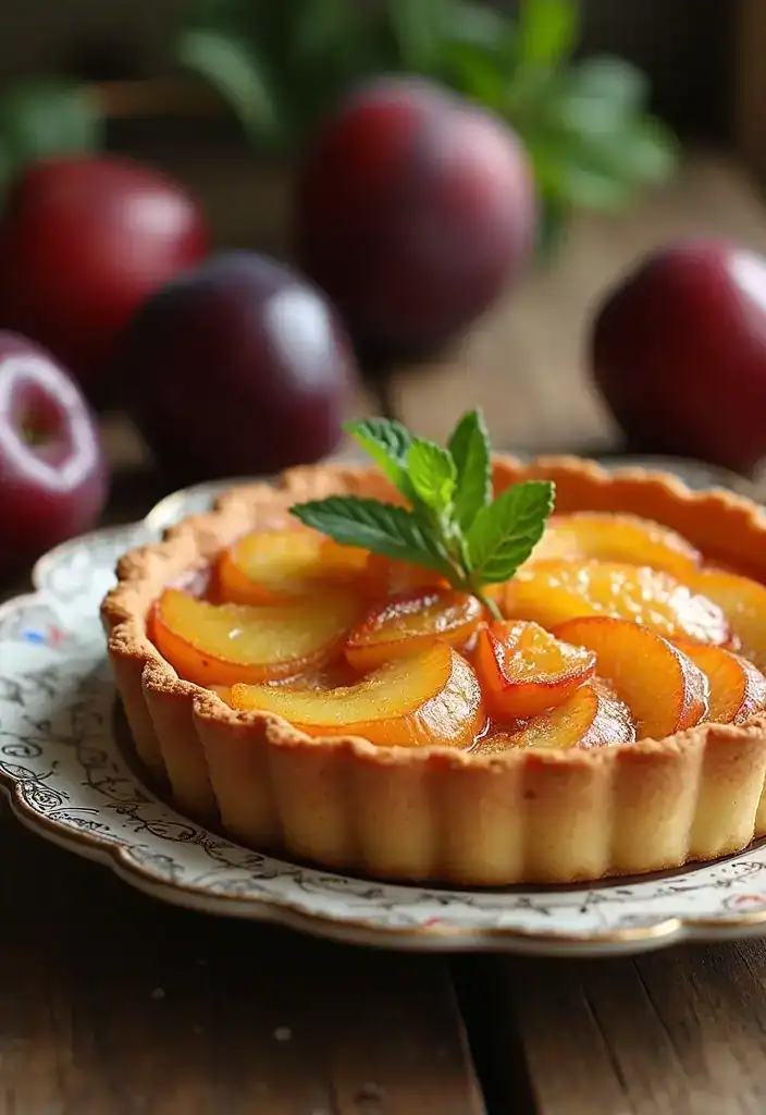 5 Blitzschnelle Pflaumenkuchen Rezepte, die du in 30 Minuten Backen Kannst! - 3. Einfache Pflaumen-Tarte