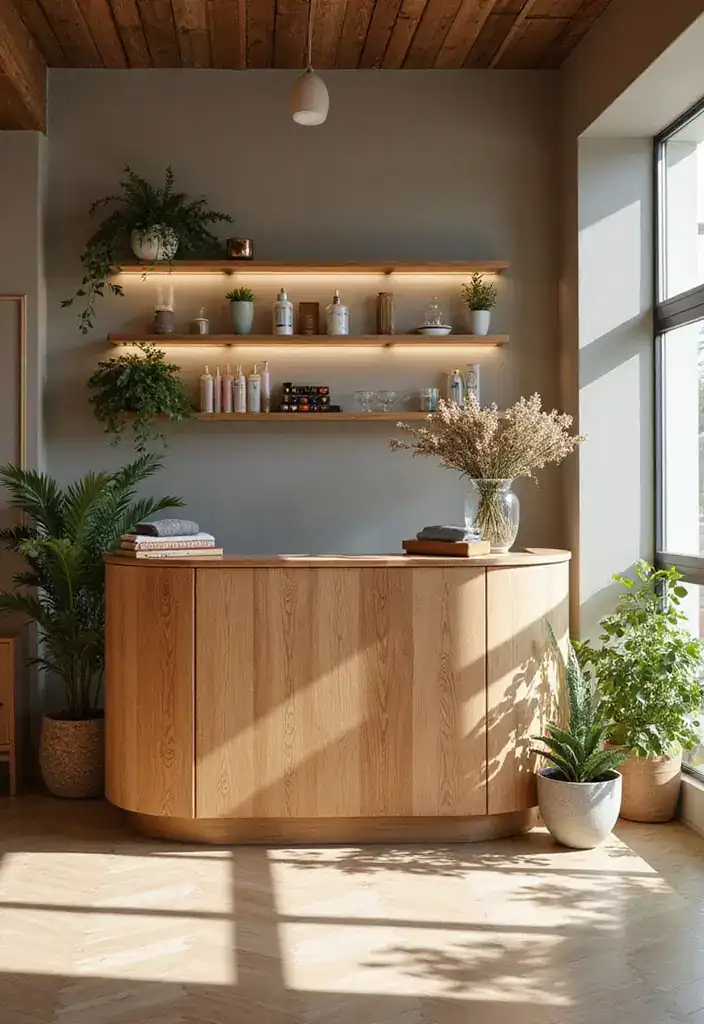 Möbel die du für Dein Traum-Kosmetikstudio benötigst - 2. Stylische Empfangstheken