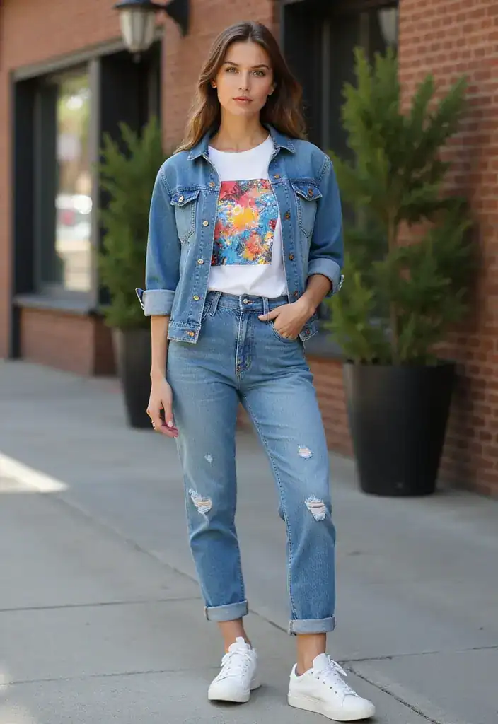 The Ultimate Guide to Perfecting Casual Weekend Outfits for Women - 1. Effortless Jeans and Tee Combo