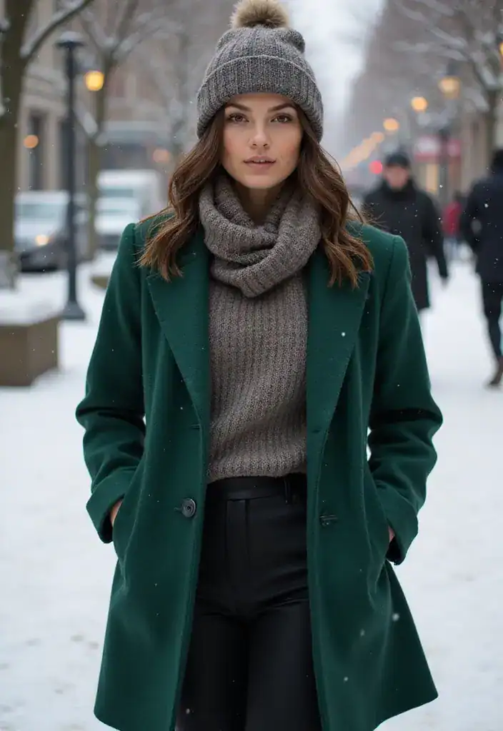 Unlock 15 Cozy Winter Looks That Prove Layering Can Be Chic! - 9. The Chic Beanie