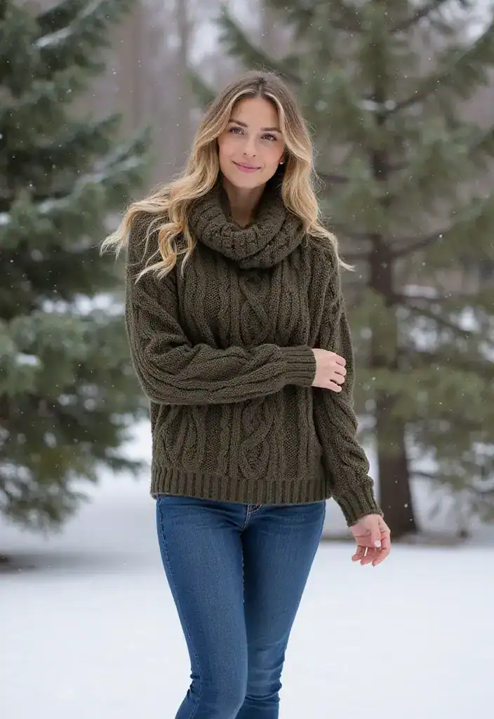 Wie du dich warm und stylisch kleidest: Die besten Winter Outfits - 1. Oversized Strickpullover für ultimativen Komfort
